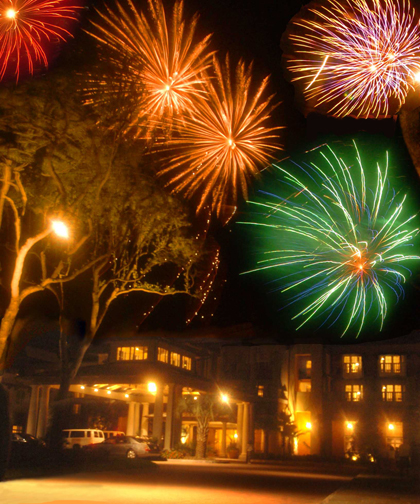 Sanctuary Hotel opening fireworks