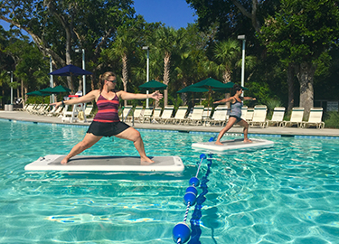 floating yoga mat