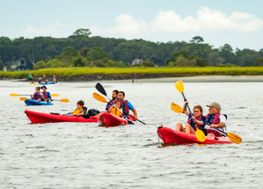 Kayaking in the Kiawah River