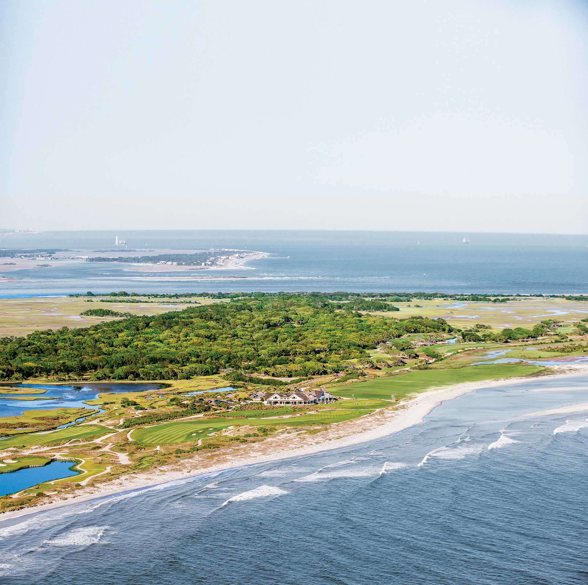 Kiawah Ocean Course Clubhouse Aerial View