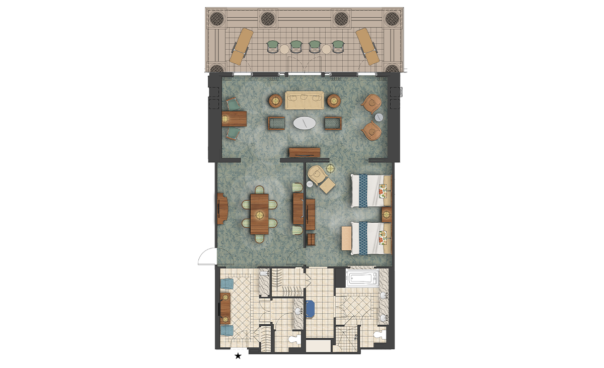 Charleston Suite floorplan