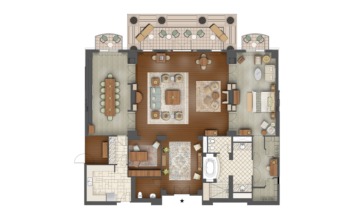 Presidential Suite floorplan