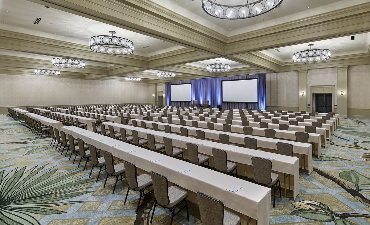 Classroom Set of Carolina Ballroom all sections.