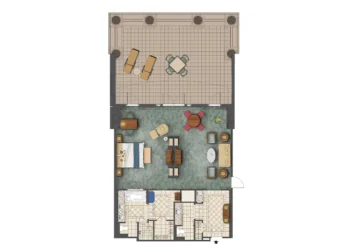 The Sanctuary Garden View Suite Floor Plan