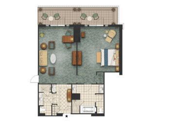 The Sanctuary Ocean View Suite Floor Plan