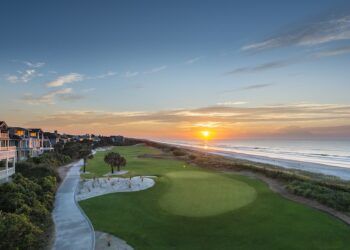 Turtle Point Hole 15 w sunset