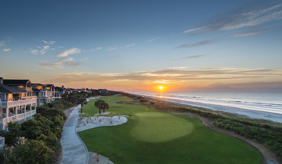 Turtle Point Hole 15 w sunset