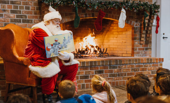 Santa Reading a Story