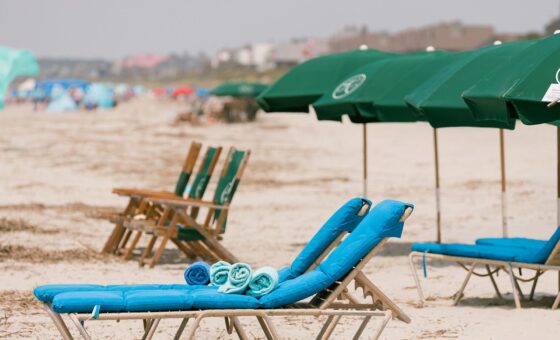 Beach Chairs on Beach