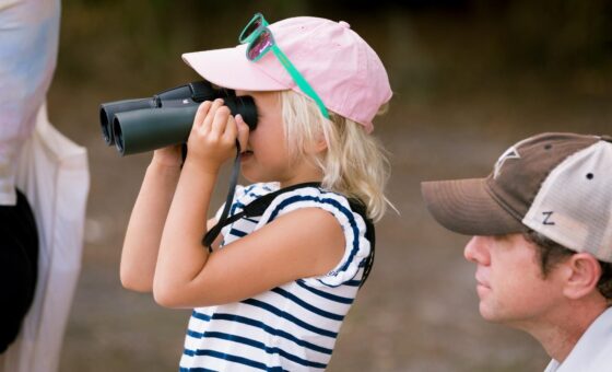 Young Girl Birding