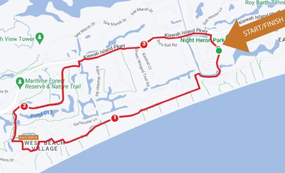 Shake Out Run Map
