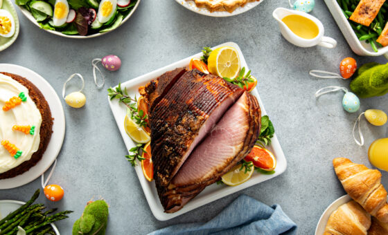 Easter To Go Dinner Charleston SC Kiawah Resort Ham, Carrot Cake, Croissant