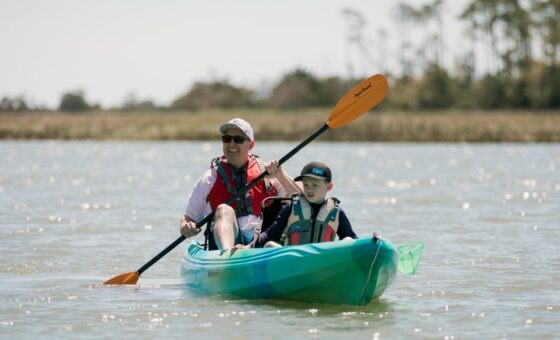 tandem kayaking